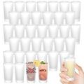 YOUKE OLA 36 Pack Sublimation Shot Glasses Cups with Heavy Base Frosted Sublimation Blanks Cute Shot Glass Tumbler Bulk for Heat Press, Personalized Gift, 3oz