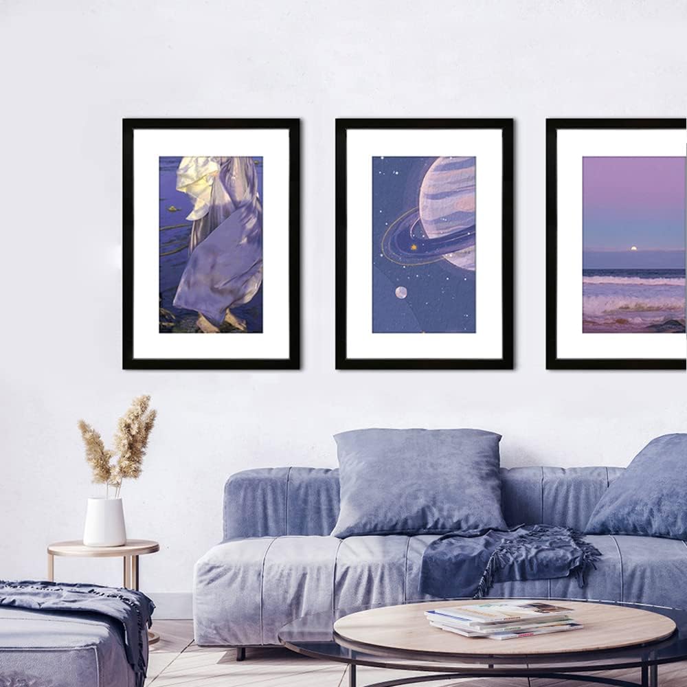 VNVNK 20x28 Black Picture Frame - Ideal for 20x28 Inch Photos Without Mat or 16x24 Inch With Mat | Home Wall Decor