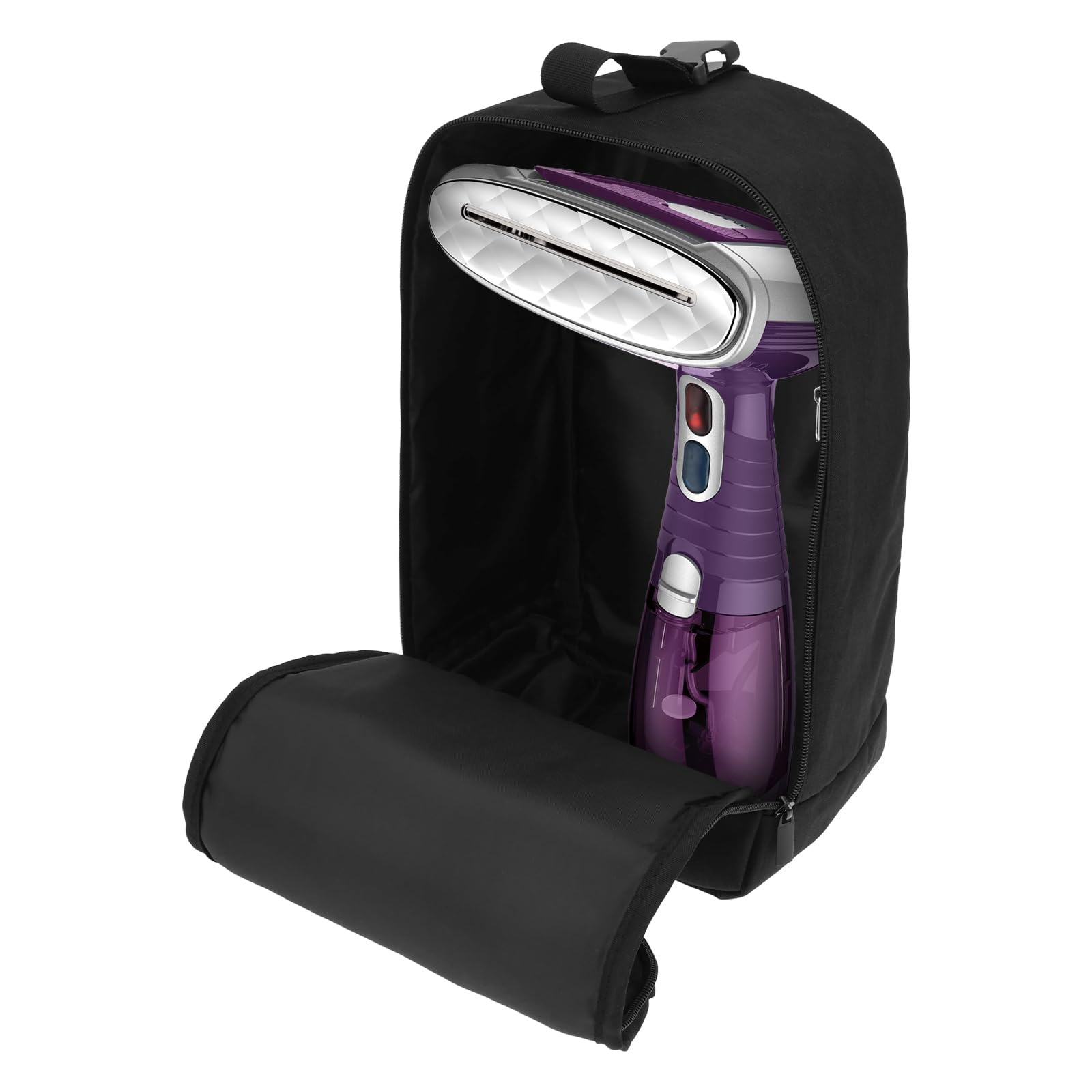 Travel Steamer Bag for Conair Clothes Steamer Travel Irons Carrying Case Portable Storage Bag Handheld Steam Iron Organizer Holder w Hanging Buckle Strap for Steam Iron and Other Accessories, Bag Only