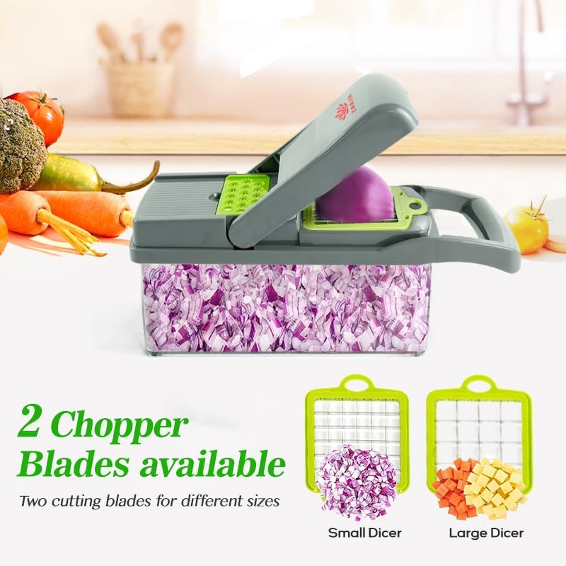 ZARIN 16-in-1 Vegetable Chopper & Slicer - Multi-Function Kitchen Gadget for Effortless Meal Prep
