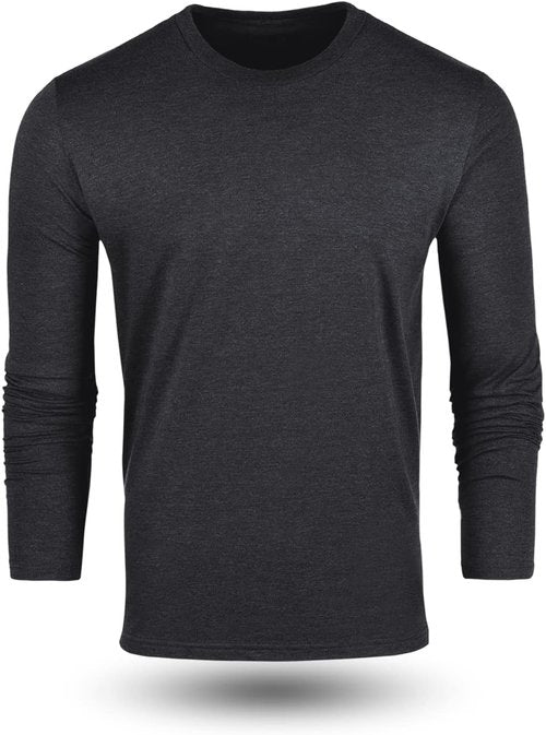 Fresh Clean Threads Men's Long Sleeve T-Shirt - Soft, Pre-Shrunk Premium Cotton Blend Tee | Classic Fit