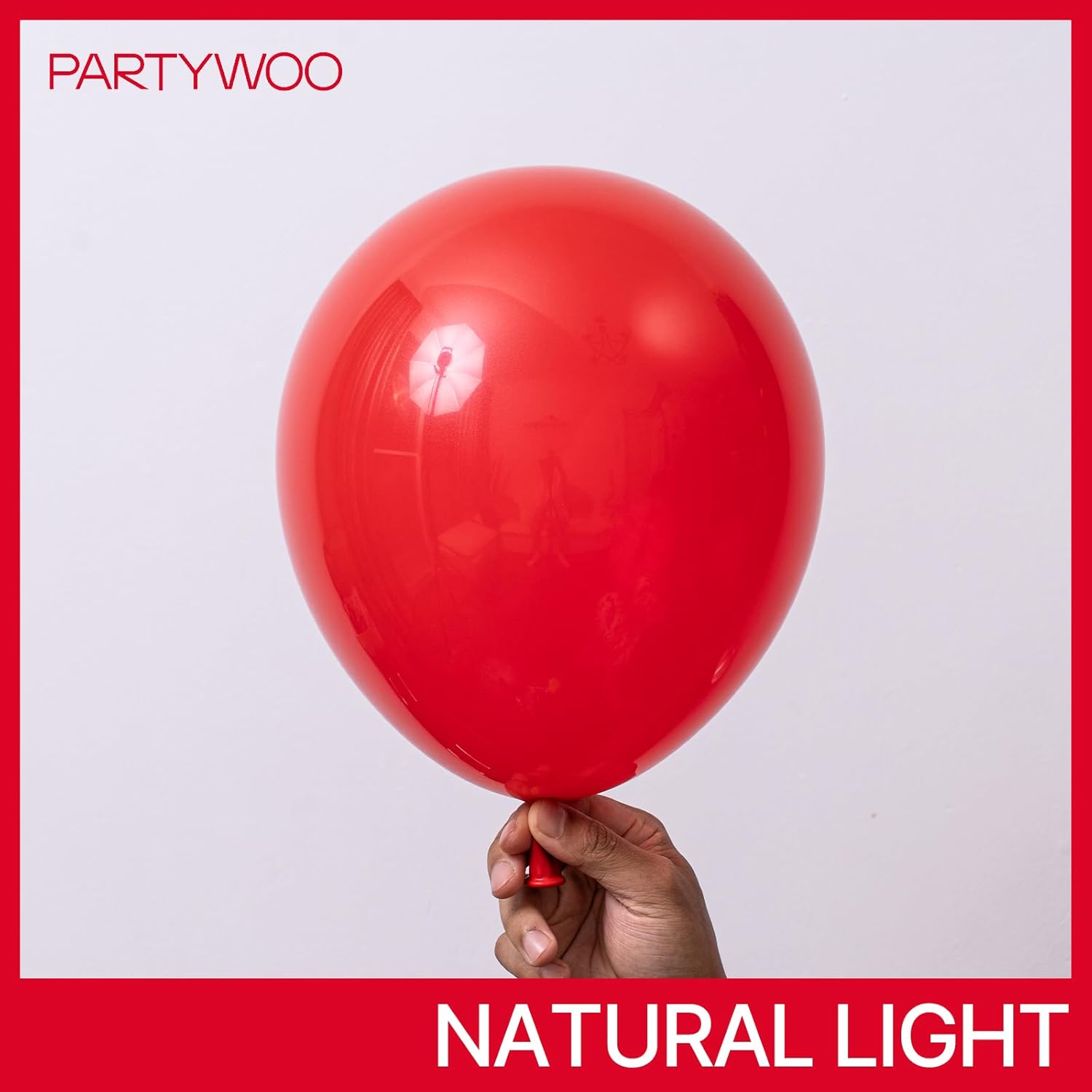 PartyWoo Red Balloons - 120 Pcs Arch Kit with 18", 12", 10", & 5" Sizes for Birthday & Graduation Decor