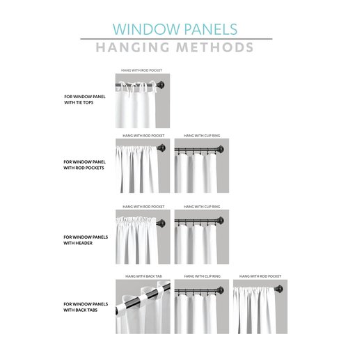Lush Decor Boho Faux Linen Texture Tassel Window Curtain Panel Single 52" W x 84" L White & White Curtains for Bedroom - Living Room Curtains