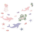 Lambs & Ivy Sea Dreams Dolphins/Turtles/Fish Underwater/Nautical Wall Decals Multicolor