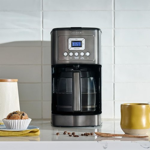 Cuisinart 14-Cup Coffee Maker - Programmable PerfecTemp with Brew Strength Control | Stainless Steel, Black
