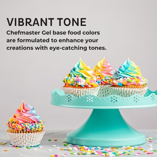 Chefmaster Teal Green Gel Food Coloring - Vibrant, Professional-Grade Dye for Icing & Fondant | 1 oz