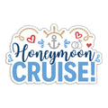 Honeymoon Trip Cruise Colorful Cruise Magnet for Magnetic Cruise Doors 8" x 5"