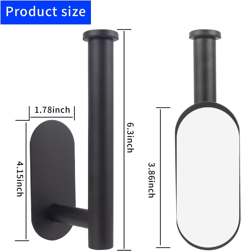 Skiennix Hat Rack - 2 Pack Stainless Steel Adhesive Hooks for Wall | Multi-Function Hat Storage Organizer in Black