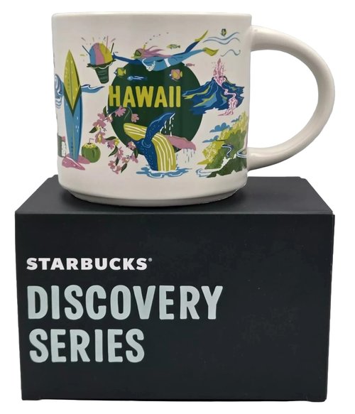 Starbucks Hawaii Discovery Series Ceramic Coffee Mug, 14 oz, Tall