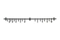 Decorative Forged Metal Wall Rod with 18 Hooks (DF2856)