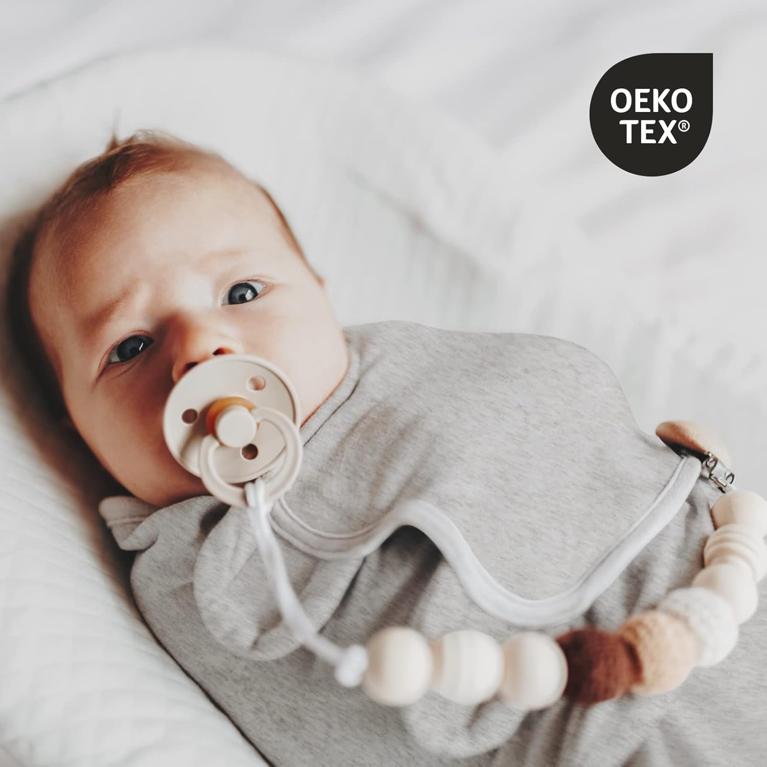 Skiennix Organic Baby Swaddle Sleep Sacks - 2-Pack Adjustable Cotton Wraps for Newborns (0-3 Months)