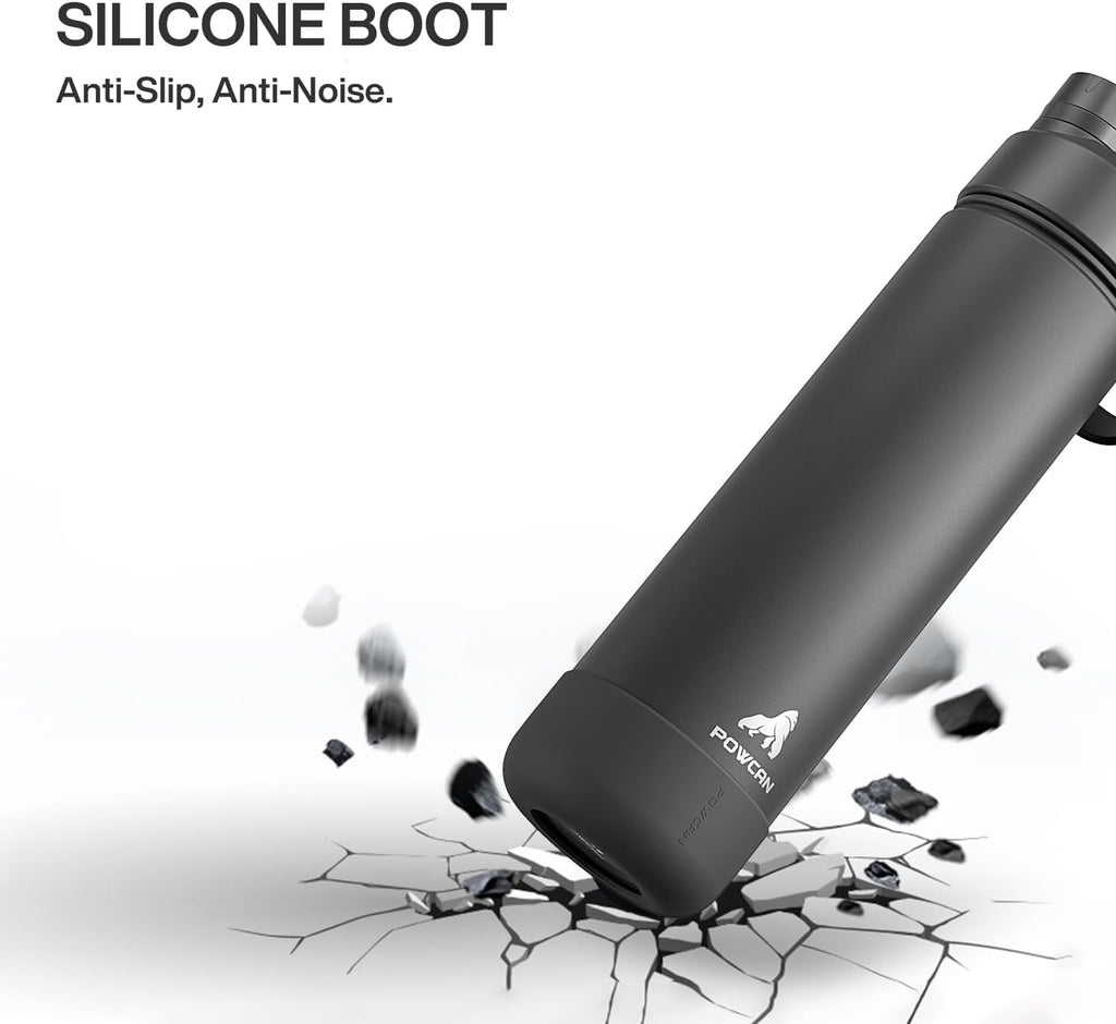 POWCAN Silicone Water Bottle Boot - Anti-Slip, Non-Toxic, Tear-Resistant Protector Sleeve