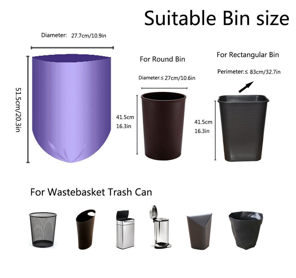 Small Trash Bag,Gereen 2 Gallon Black Trash bag Garbage Bag Trash Can Liner (2 Gallon (150 Count), Black)