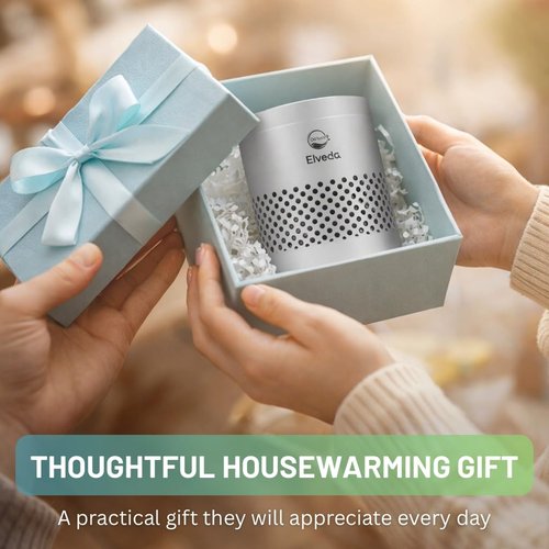 Elveda, Refrigerator Deodorizer odor eliminator for home. Lasts 10 years. Fridge, closet, pantry, shoe rack, car & drawer odor absorber for home. Nontoxic top kitchen gadgets. Kitchen gifts under 25.