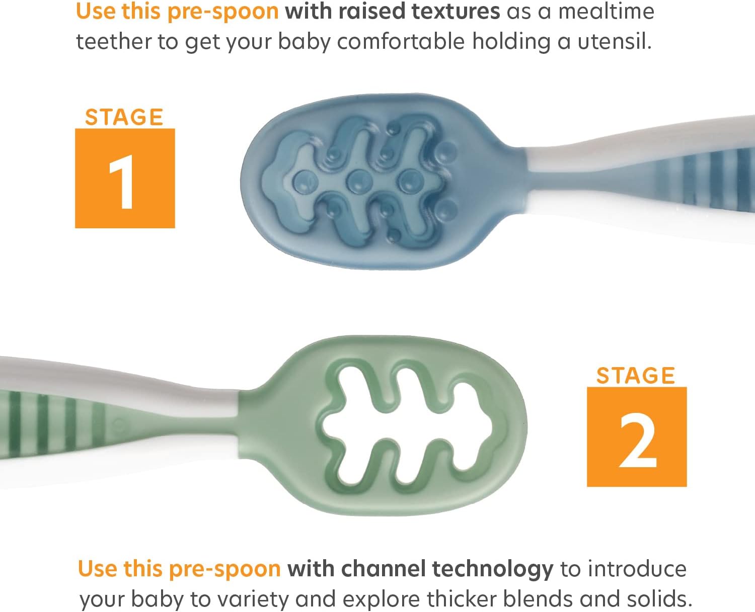 NumNum Baby Bowl & GOOtensils Spoons Set - Suction Bowls for 4+ Months, BPA-Free Silicone, Dishwasher Safe | Green/Blue