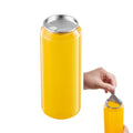 ABUKE 16.9OZ(500ml) Disposable Juice Bottles 100 Pack - Plastic Sealable Can Cups with Easy Tear Lids for Boba, Smoothie, Drinking, Clear Beverage Container (16.9, Fluid Ounces)