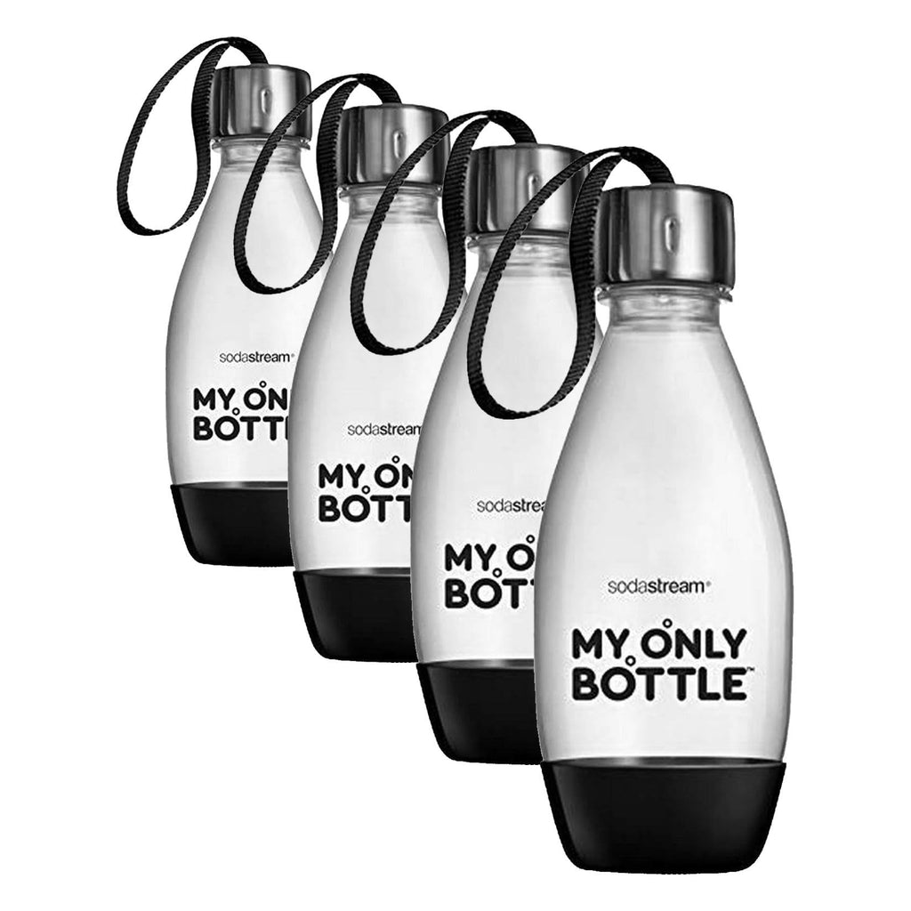 sodastream 0.5 Liter My Only Bottle Black, 1 Count (Pack of 4)
