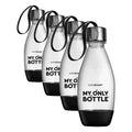 sodastream 0.5 Liter My Only Bottle Black, 1 Count (Pack of 4)