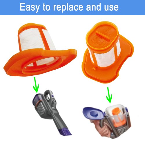 HHVKF10 Filter Accessories Compatible with BLACK And DECKER Handheld Vacuum Cleaner Fit for Models HHVK HHVK320J HHVK320J10 HHVK320JZ01 HHVK515J HHVK515JP HHVK515JP07 HHVK515J00FF HHVK415B01