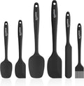 NileHome Silicone Spatula Set - 6-Piece Food Grade Kitchen Utensils | Heat Resistant & BPA-Free