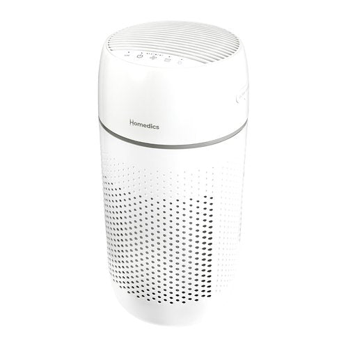 Homedics Air Purifier T22, 5-in-1 Tower Air Purifier, 99% HEPA-Type Filtration with UV-C Technology and Carbon Odor Filter, 4 Speeds, Essential Oil Aromatherapy Tray, for Medium Rooms