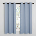 NICETOWN Vintage Blue Blackout Curtains - Thermal Insulated Drapes for Small Windows | 54" Length, 34" Wide, 2 Panels