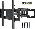 BONTEC Full Motion TV Wall Mount - Fits 23-70 Inch TVs, Swivel & Tilt Dual Arms, Holds Up to 99 lbs