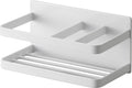 Yamazaki 3337 Magnetic Sponge & Bottle Rack, White, Approx. 6.5 x 3.3 x 3.3 inches (16.5 x 8.5 x 8 cm), Tower Tower Sponge Holder, Sponge Rack, Floating Storage