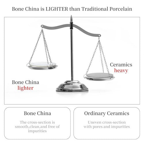 FHGNYSM Artistic Bone China Dinnerware Set with Gold Trim, Crafted with Traditional Chinese Artistry, Glazed Inner Patterns, Service for 4 – Maple Leaf Collection