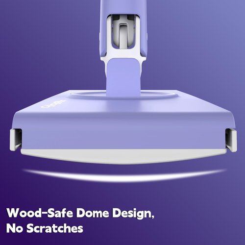 Disposable Sweeper Dust Mop, No-Touch Attach & Remove Cloth Instantly, Compatible with Swiffer Pads, Clamp Clip Mop for Kitchen House, Dorm, Classroom Wood Hardwood Floor Wall Cleaning(50'')