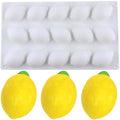 YIMINGMOLD 15 Cavity Lemons Silicone Chocolate Molds Lemon Mold For Chocolate Baking Mousse Cake