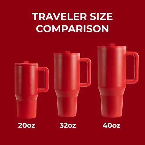HydroJug Kids - 20 Oz Insulated Water Bottle with Flip Straw & Handle | Leak-Proof & Durable | Alumni Red
