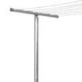 Household Essentials Outdoor Clothesline T-Post, Heavy Duty Galvanized Steel Laundry Pole, 90” Tall, One Single Post Only (Rope Not Included), Backyard Clothesline Support