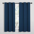 NICETOWN Blackout Curtains - Thermal Insulated Room Darkening Panels | 63 Inch Length, Moroccan Blue, 2 Pieces