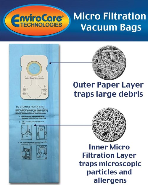 12 Riccar 8000 & Simplicity 7000 Type B Vaccum Bags, Upright, Commercial Vacuum Cleaners, 8000, 7000, 7200, 7250, 7300, 7350, 7700, 7750, 7900, 7950