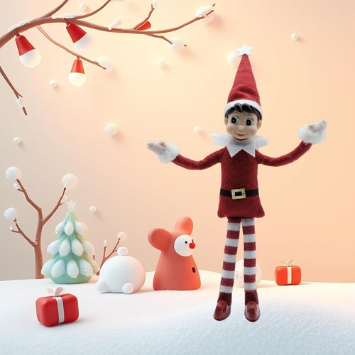 LovelfStory Plush Elf Doll - Perfect Christmas Festival Gift | Adorable Holiday Decoration