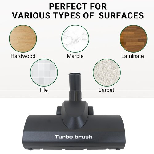 EZ SPARES Brush Head Replacement for Universal Vacuum,Turbo Floor Brush Head 1 1/4" 32mm,Longer Wiper Hardwood Flooring Big Wheel Cleaner Brush