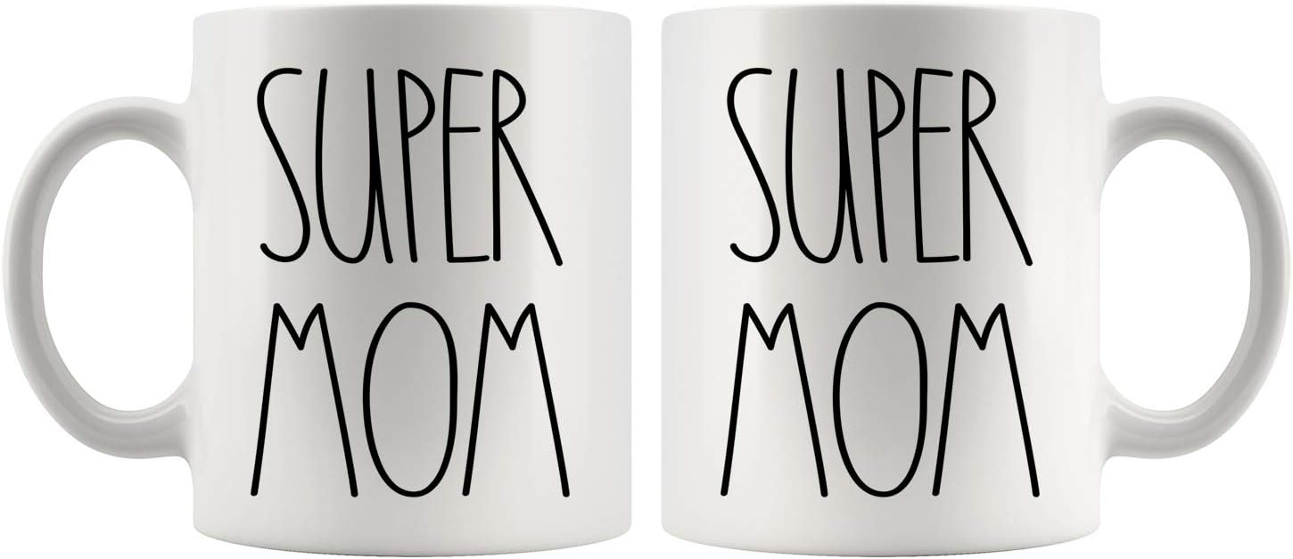 Super Mom Coffee Mug | Best Mom Ever Gift - Perfect for Birthdays & Mother's Day - 11oz