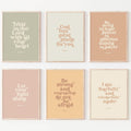 Regine Switzerland Bible Verse Wall Art - Inspirational Christian Canvas Prints | 8x10 Inch Unframed Set of 6