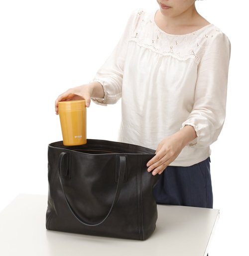 Tiger Thermos Vacuum Insulated Soup Jar, 12.8 fl oz (380 ml), Thermal, Bento Box, Wide Mouth, Round Bottom, Saffron Yellow MCL-B038-YS Tiger