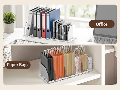 GotSpace Purse Organizer for Closet, Adjustable Clear Handbag Storage Holder, Acrylic Purse Organizer for Closet Organization, Shelf Divider, Perfect for Bedroom, Living Room, Home