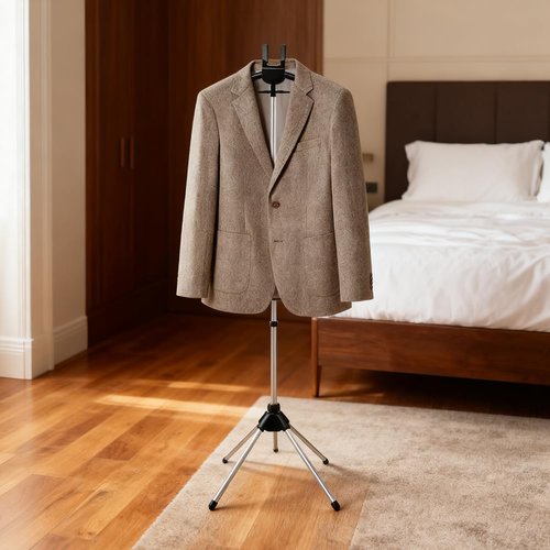 YOSINXU Garment Steamer Stand for Clothes, Adjustable Stand for Clothes Hanger & Mini Grey Ironing Board Portable Handheld Steamer Ironing Accessories for Clothes
