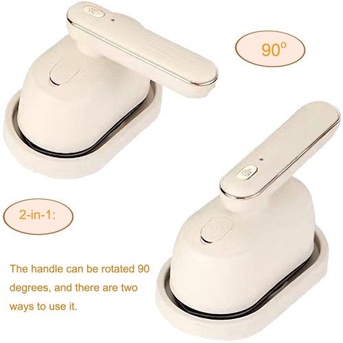 RULA Travel Steamer iron for Clothes Steamer Handheld Mini Steam Iron Portable Clothing Steamer Small Dry and Wet Ironing Machine 2 in 1, Fast Heat Up, 120V 1000W, White
