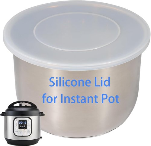 **Instant Pot Silicone Lid - Premium 9.8-Inch Reusable Cover for 5 & 6 Quart Inner Pots**