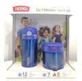 Thermos FUNtainer Lunch Set Bottle and Food Jar for Kids BPA Free Dishwasher Safe, 2 PC (Blue, 2 PC Set)