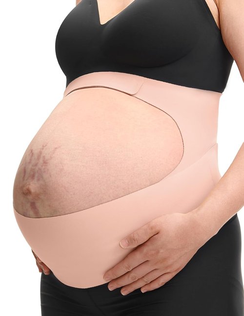 Momcozy Pregnancy Belly Band - Comfortable Support for Back & Abdomen | Invisible Maternity Belt