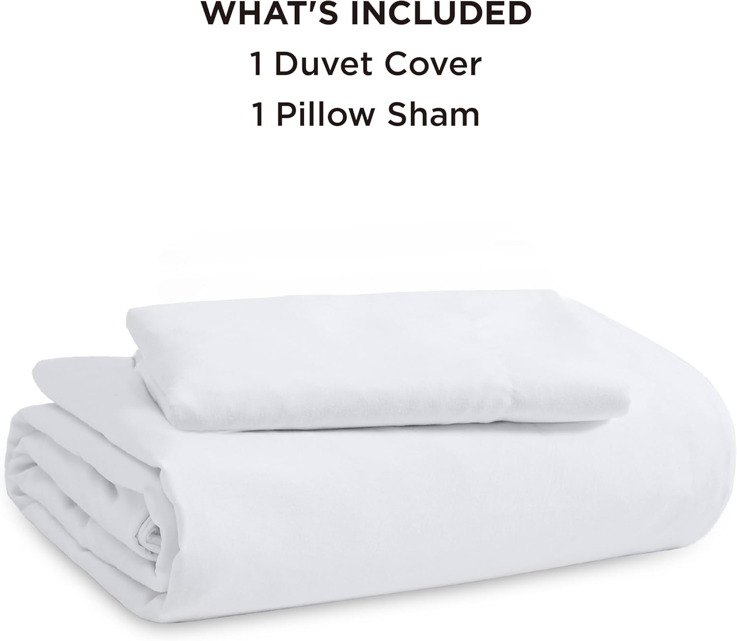 Bedsure Duvet Cover Set - Extra Soft Prewashed Cotton-Like Polyester | Twin/Twin XL, White, Zipper Closure