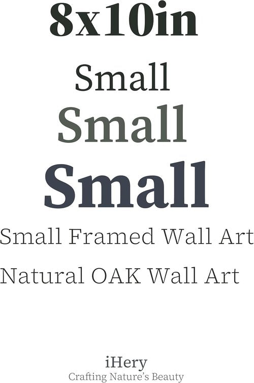 iHery Premium Black Oak Wood Wall Art - Trendy Retro Woman Canvas Decor for Dorm & Living Room | 8x10in