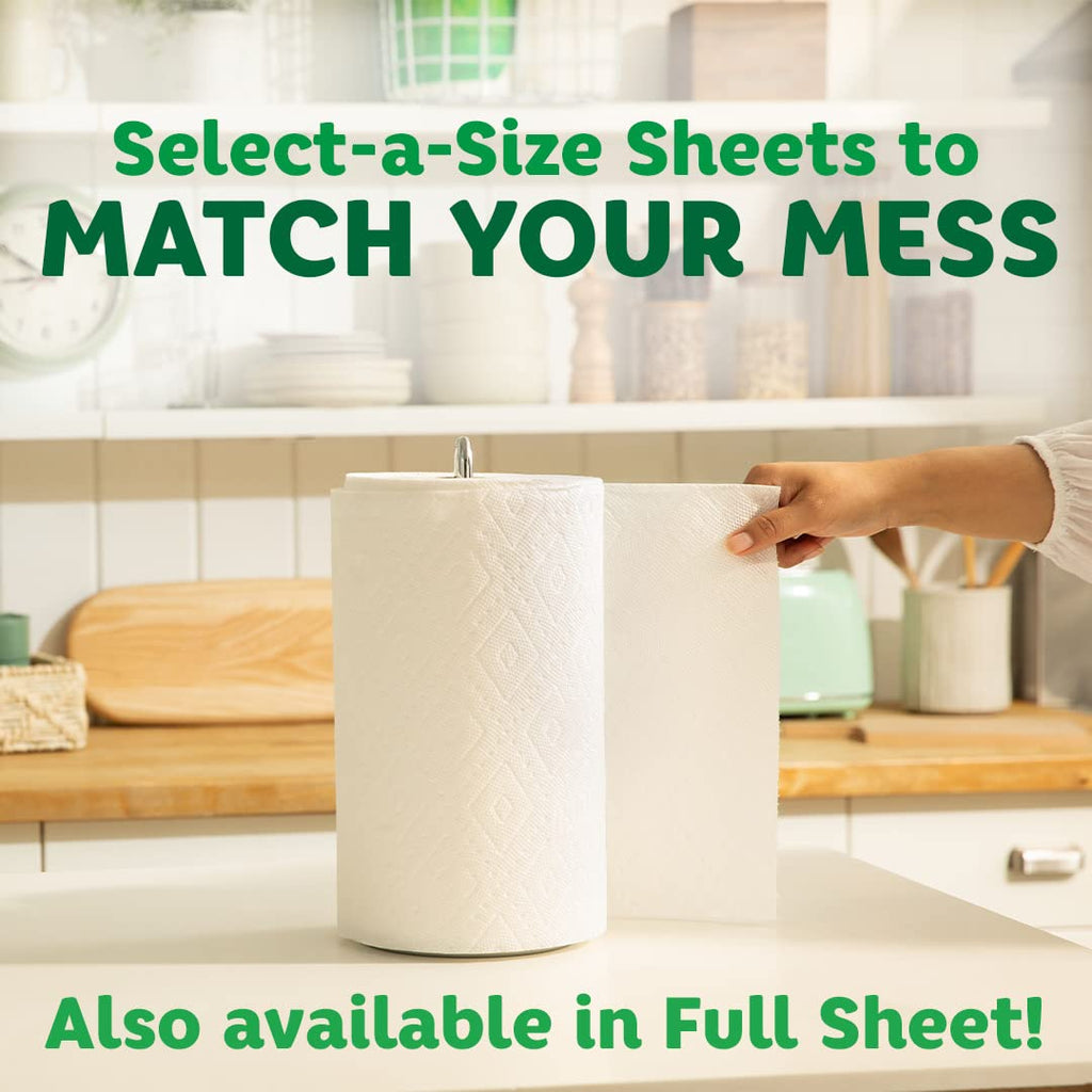 Select-A-Size Paper Towels - 8 Double Plus Rolls | Equivalent to 20 Regular Rolls, White