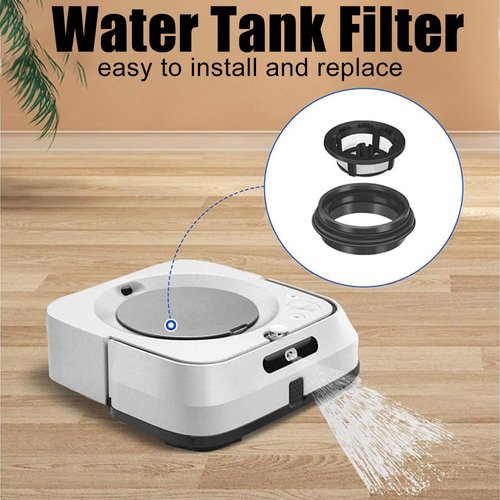 Chuancheng 2Pcs Water Tank Filters Replacement Part for iRobot Braava Jet M6 (6110) (6012) (6112) (6113) Sweeping Robot Vacuum Cleaner Sweeper Accessories